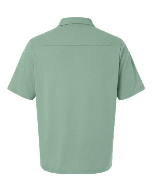 Devon & Jones Men's Seaton Pebble Textured Polo - Back