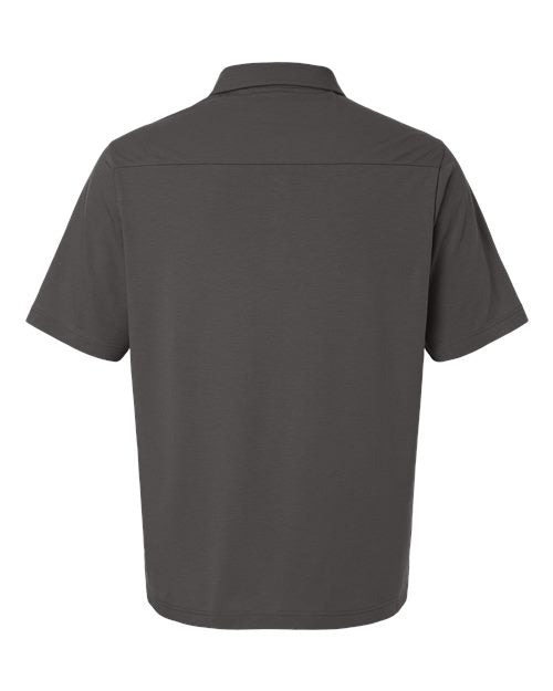 Men's Seaton Pebble Textured Polo - Graphite Back