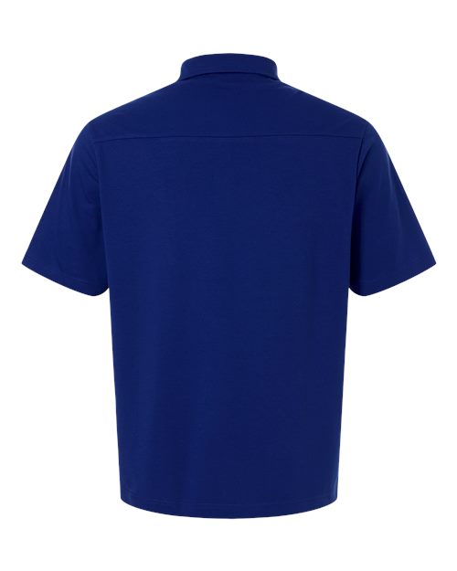 Men's Seaton Pebble Textured Polo - Midnight Royal Back