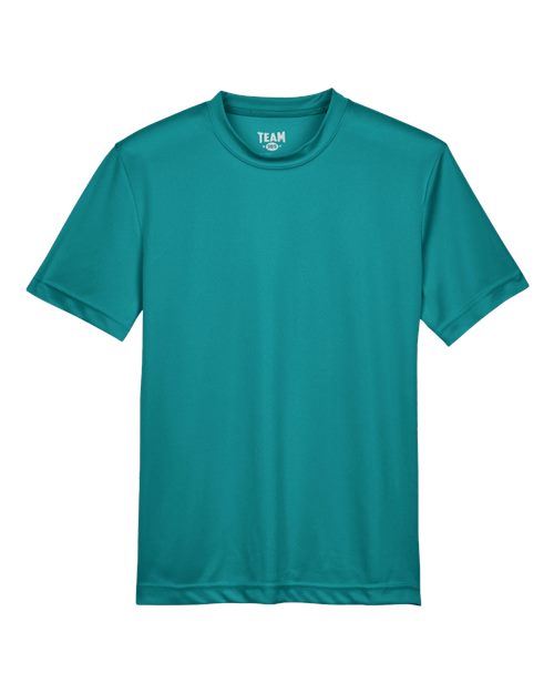 Youth Zone Performance T-Shirt - Clear Teal Front