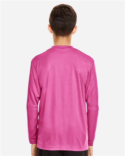 Youth Zone Performance Long Sleeve T-Shirt - Sport Charity Pink Back