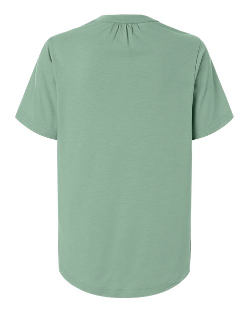 Women's Seaton Pebble Textured Polo - Balsam Green Back