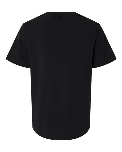 Women's Seaton Pebble Textured Polo - Black Back