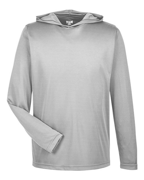 Men's Zone Performance Hooded T-Shirt - Sport Silver Front