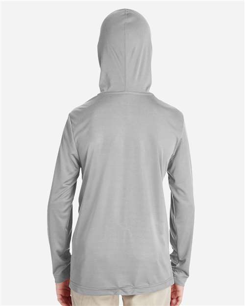 Youth Zone Performance Hooded T-Shirt - Sport Silver Back