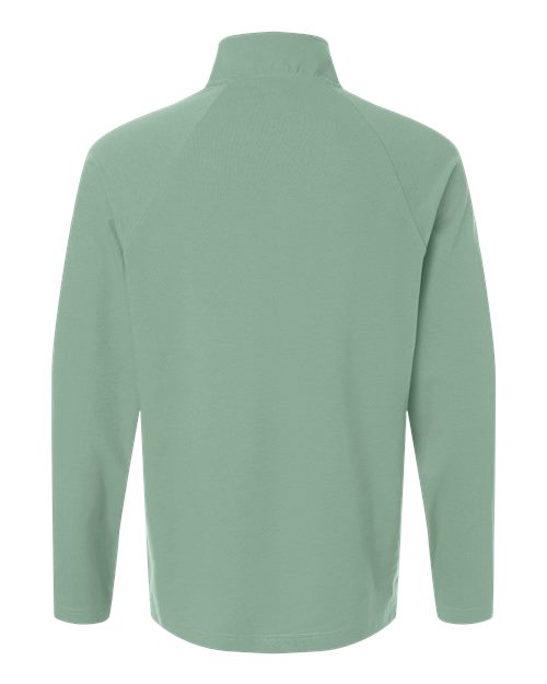 Men's Seaton Pebble Textured Quarter-Zip Pullover - Balsam Green Back