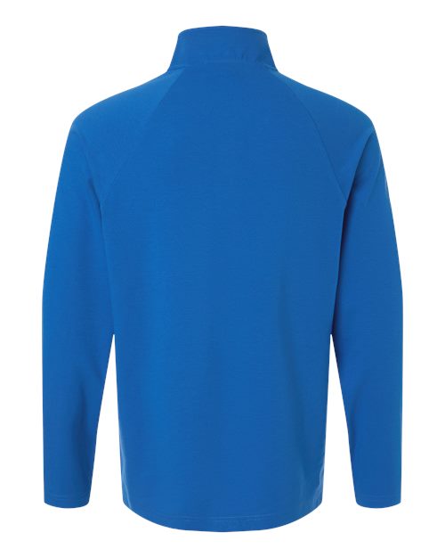 Men's Seaton Pebble Textured Quarter-Zip Pullover - French Blue Back