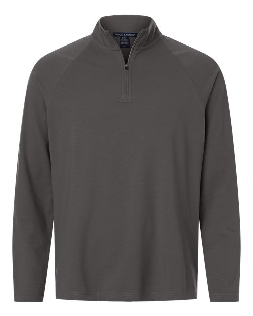 Men's Seaton Pebble Textured Quarter-Zip Pullover - Graphite Front