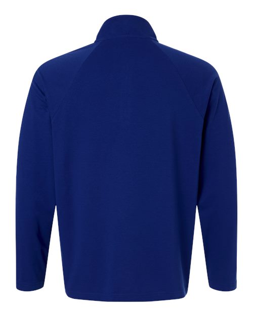 Men's Seaton Pebble Textured Quarter-Zip Pullover - Midnight Royal Back