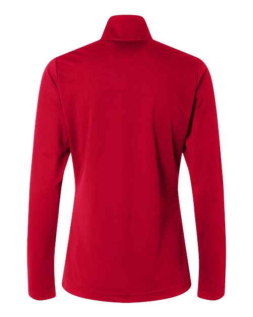 Women's Lightweight Quarter-Zip Pullover - Power Red Back