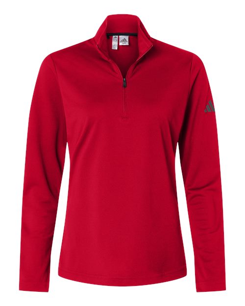 Women's Lightweight Quarter-Zip Pullover - Power Red Front