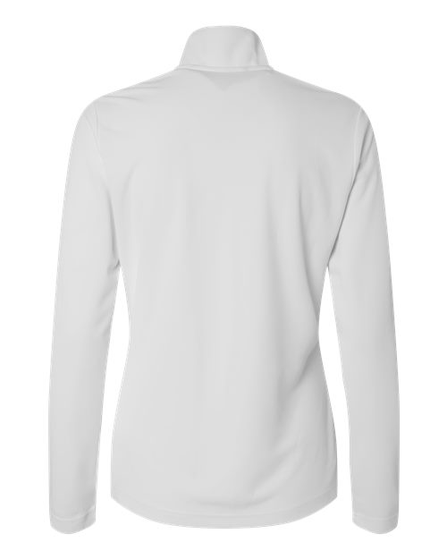 Women's Lightweight Quarter-Zip Pullover - White Back