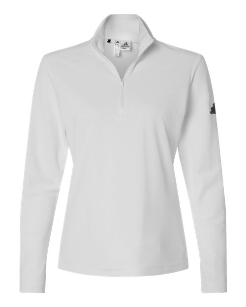 Women's Lightweight Quarter-Zip Pullover - White Front