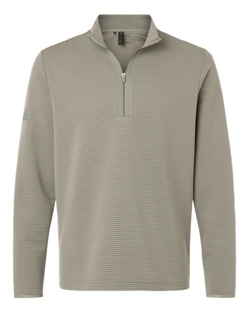 Men's Spacer Quarter-Zip Pullover - Silver Pebble Front