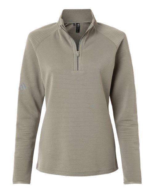 Women's Spacer Quarter-Zip Pullover - Silver Pebble Front
