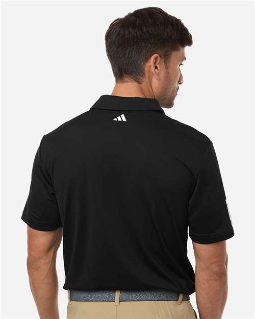 Men's Performance 3-Stripes Climacool Polo - Black Back