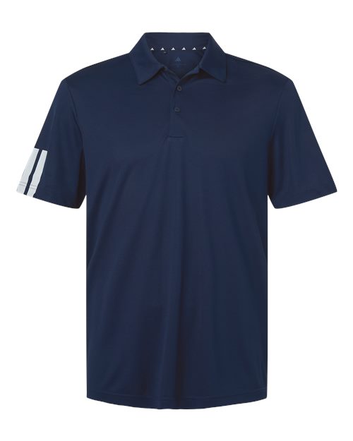 Men's Performance 3-Stripes Climacool Polo - Collegiate Navy Front