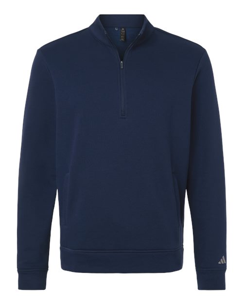 Men's Elevated Fleece Quarter-Zip Pullover - Collegiate Navy Front