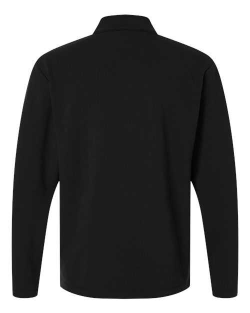 Men's Stretch Quarter-Zip Fleece Pullover - Black Back