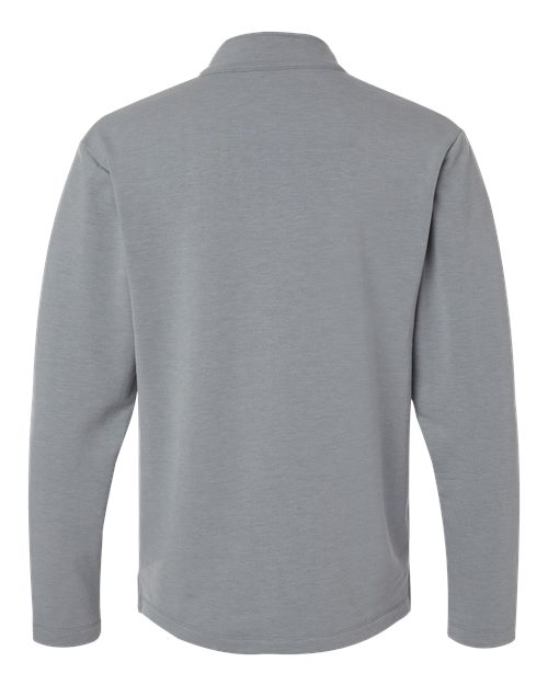 Men's Stretch Quarter-Zip Fleece Pullover - Heather Steel Back