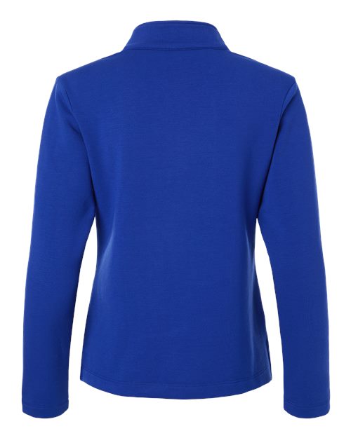 Women's Stretch Quarter-Zip Fleece Pullover - Royal Back