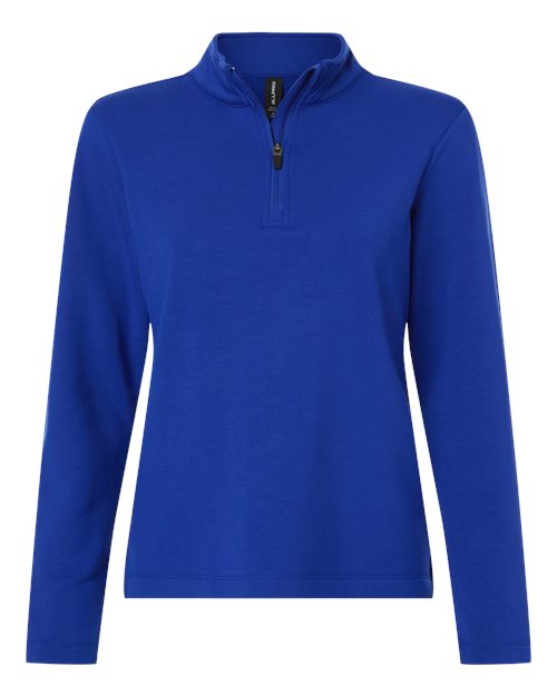 Women's Stretch Quarter-Zip Fleece Pullover - Royal Front