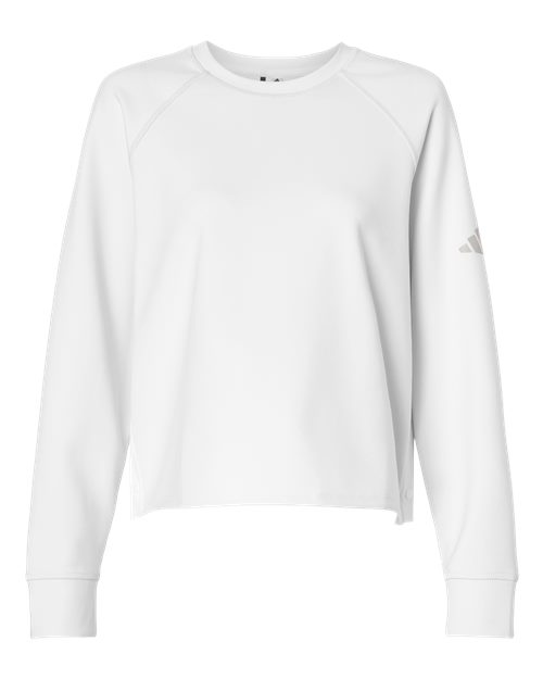 Women's Beyond Side-Snap Crewneck Sweatshirt - White Front
