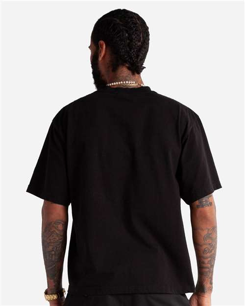 Unisex Max Heavyweight Cropped T-Shirt - Black Back
