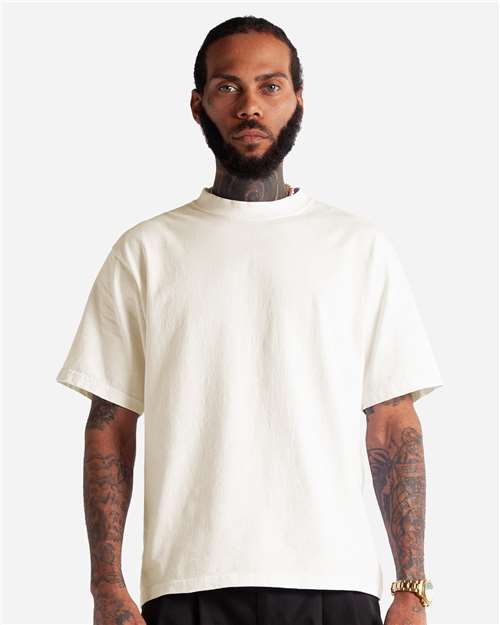 Unisex Max Heavyweight Cropped T-Shirt - Off white Front