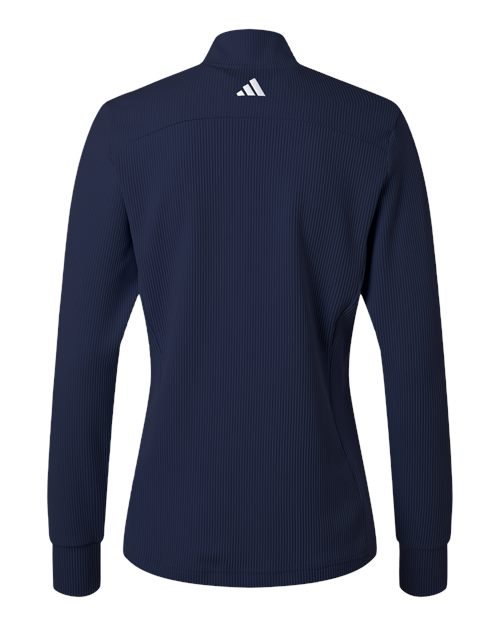 Women's Performance Textured Full-Zip Jacket - Collegiate Navy Back