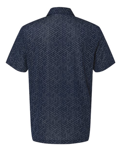Men's Ultimate365 Mesh Tango Print Climacool Polo - Collegiate Navy/ White Back