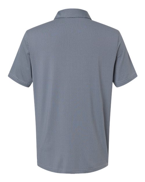 Men's Performance Textured Polo - White/ Collegiate Navy Back