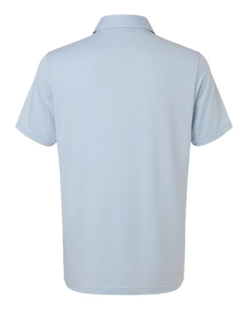 Men's Performance Textured Polo - White/ Crystal Sky Back