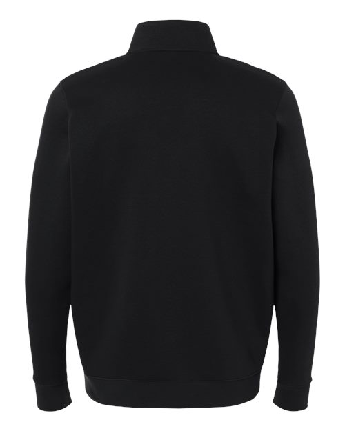 Men's Icon Fleece Quarter-Zip Pullover - Black/ White Back