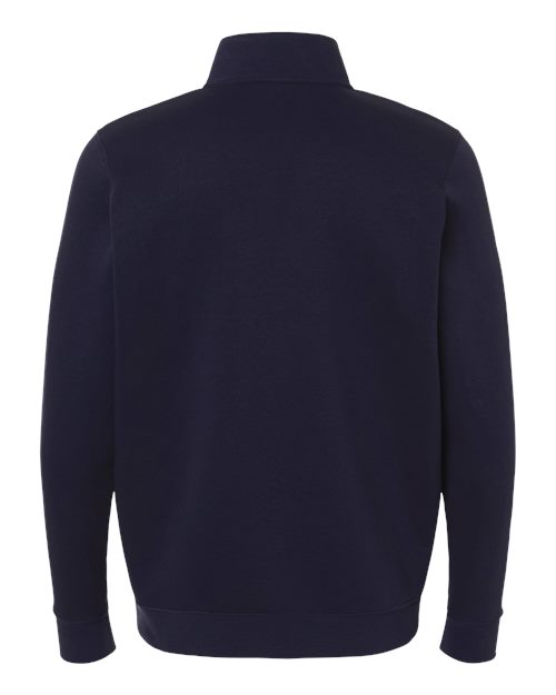 Men's Icon Fleece Quarter-Zip Pullover - Midnight Navy/ White  Back