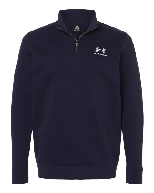 Men's Icon Fleece Quarter-Zip Pullover - Midnight Navy/ White  Front