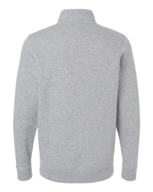Men's Icon Fleece Quarter-Zip Pullover - Mod Grey Light Heather/ White Back