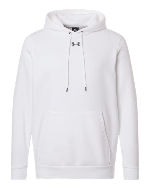 Men's Team Icon Fleece Hooded Sweatshirt - White/ Pitch Grey Medium Heather Front