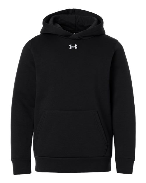 Youth Team Icon Fleece Hooded Sweatshirt - Black/ White Front