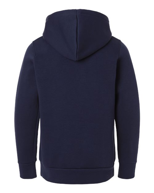 Youth Team Icon Fleece Hooded Sweatshirt - Midnight Navy/ White  Back