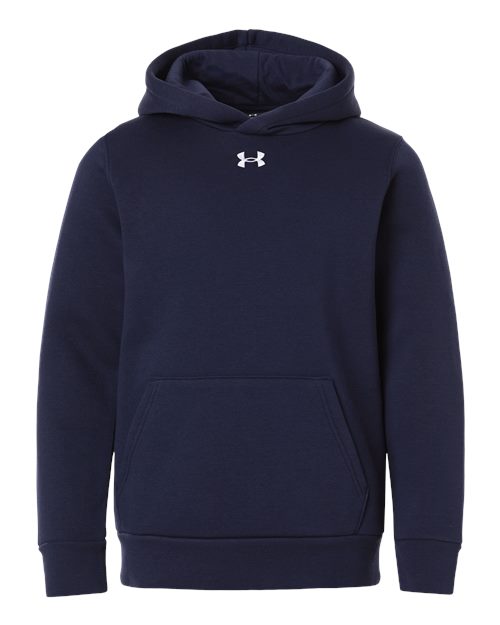Youth Team Icon Fleece Hooded Sweatshirt - Midnight Navy/ White  Front