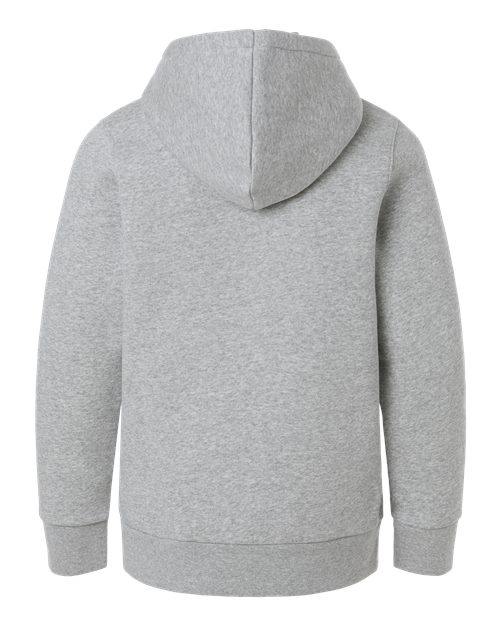 Youth Team Icon Fleece Hooded Sweatshirt - Mod Grey Light Heather/ White Back