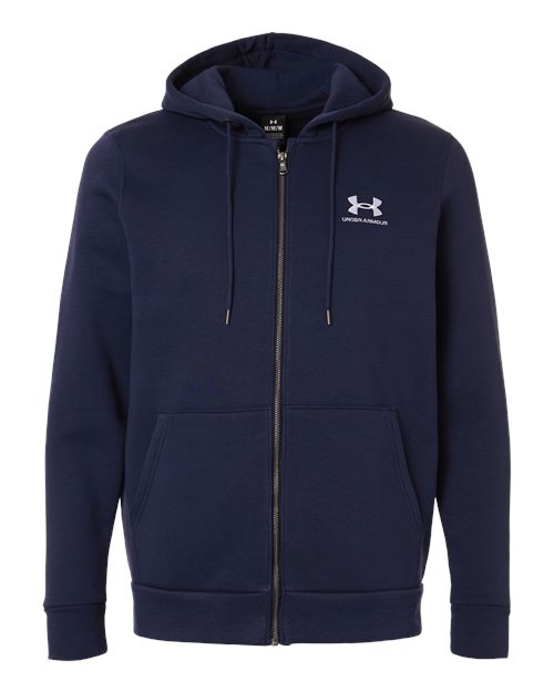 Men's Icon Fleece Hooded Full-Zip - Midnight Navy/ White  Front
