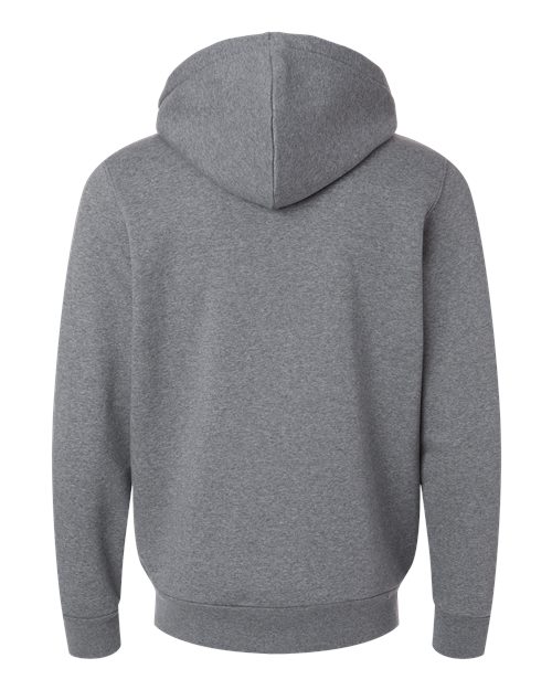 Men's Icon Fleece Hooded Full-Zip - Pitch Grey Medium Heather/ White Back