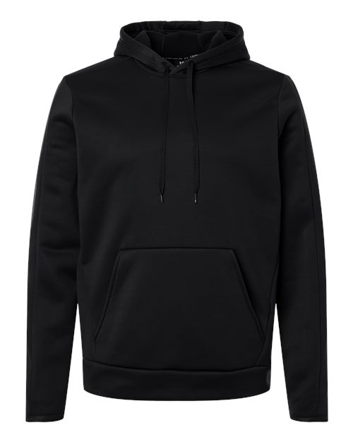 Men's Armour Fleece Pro Hooded Sweatshirt - Black/ White Front