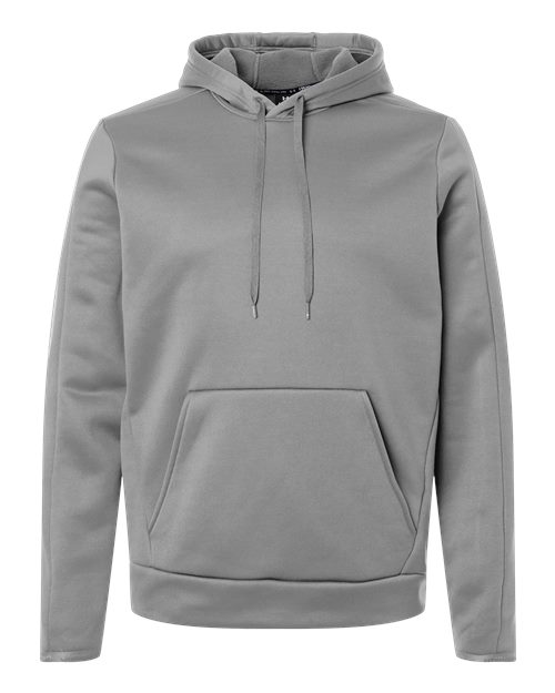 Men's Armour Fleece Pro Hooded Sweatshirt - Mod Grey/ White Front