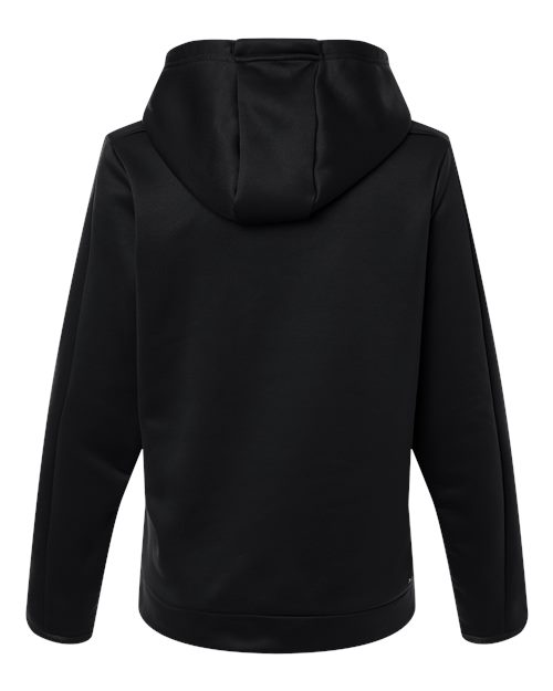 Women's Armour Fleece Pro Hooded Sweatshirt - Black/ White Back