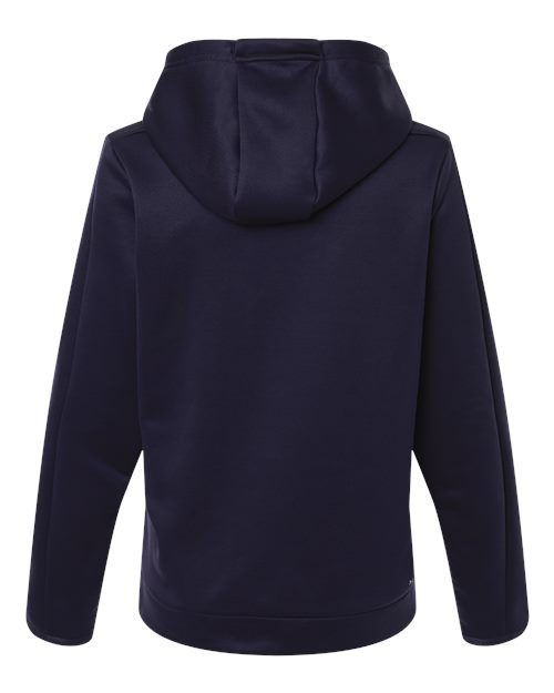 Women's Armour Fleece Pro Hooded Sweatshirt - Midnight Navy/ White Back