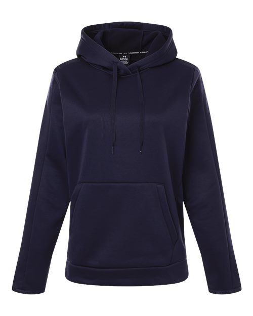 Women's Armour Fleece Pro Hooded Sweatshirt - Midnight Navy/ White Front