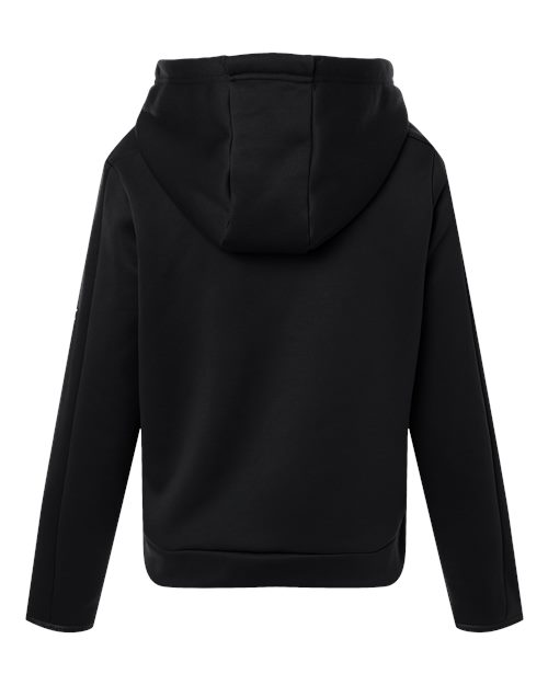 Women's Armour Fleece Pro Hooded Full-Zip - Black/ White Back